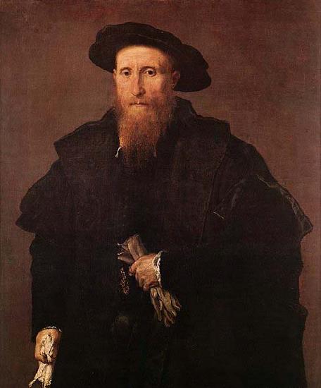 Lorenzo Lotto Gentleman with Gloves oil painting picture